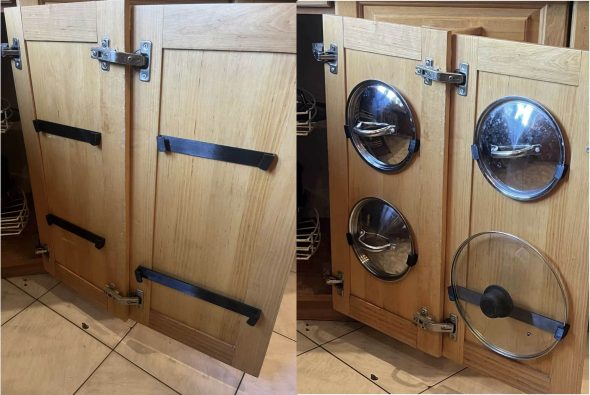 Porta tapas de olla en 3D para puertas de muebles de cocina
